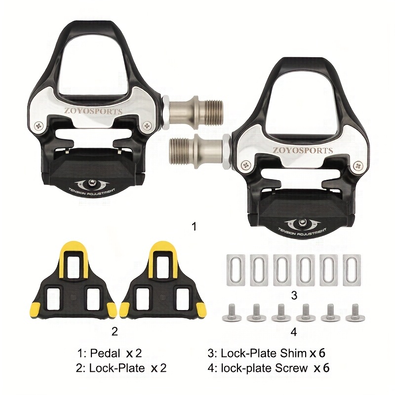 Pedales Bicicleta Carretera Pro Carbon Calas Autoblocantes - Temu