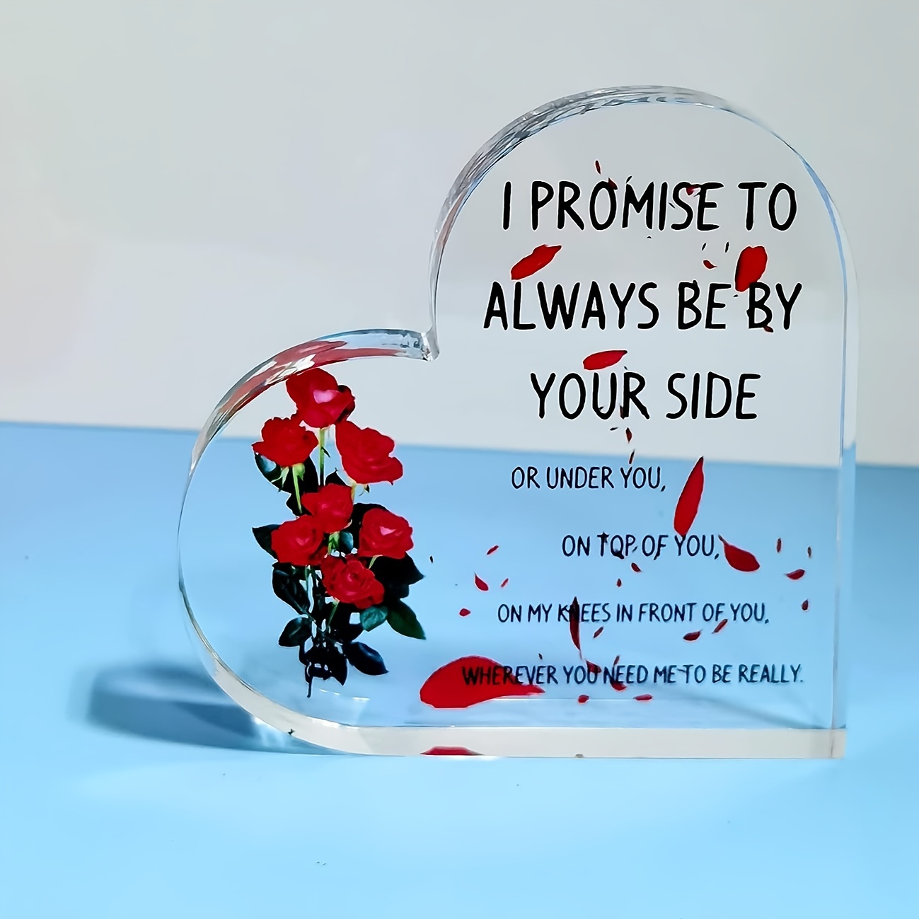 Acrylic Heart Plaque gifts For Boyfriend Boyfriend Birthday - Temu