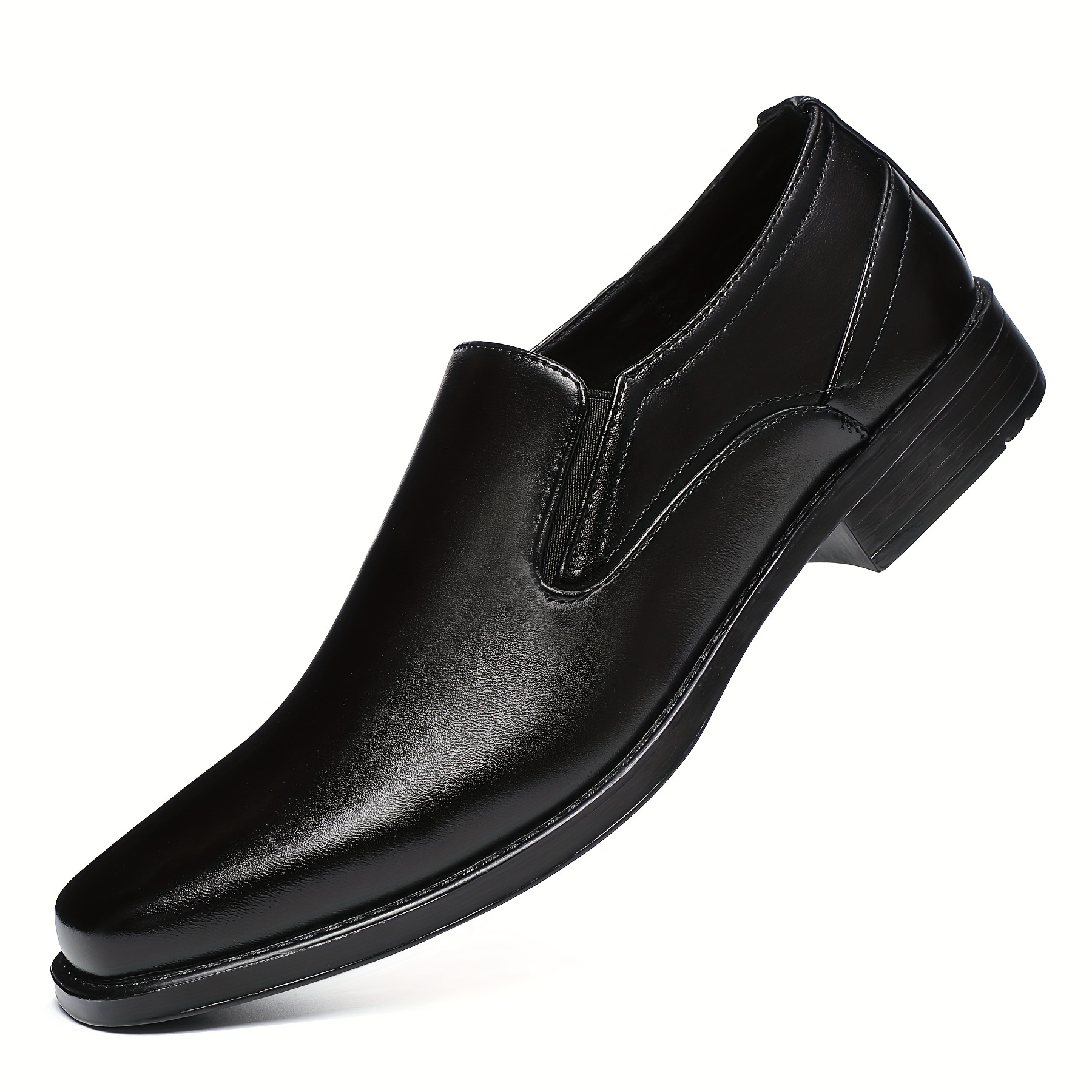 Zapatos de vestir formales para hombre con punta cuadrada Oxfords