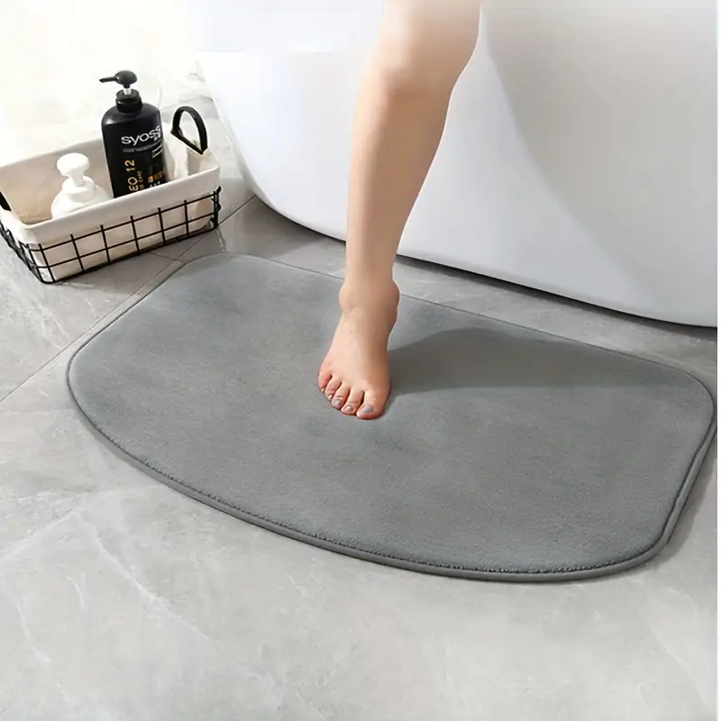 Cobblestone Bathroom Rug Non slip Padded Bath Mat For Shower - Temu