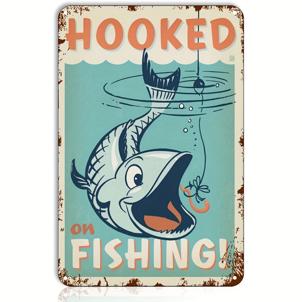 Vintage Fresh Water Fish Tin Sign Beauty Cool Fishing Bar - Temu Canada