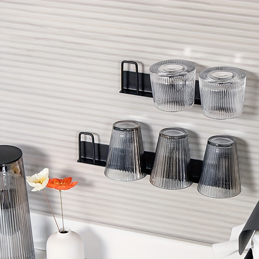 Drain Cup Holder Kitchen Utensils With Chassis Shelf 6 Cups Glass Drying  Rack Metal Glass Stand Holder Storage Rack Hanging