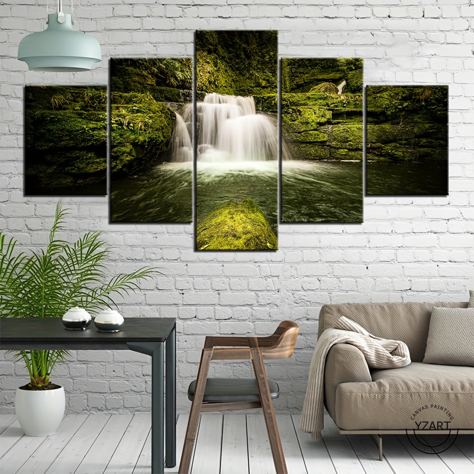 Black And White Forest Canvas Wall Art Paintings For Living - Temu