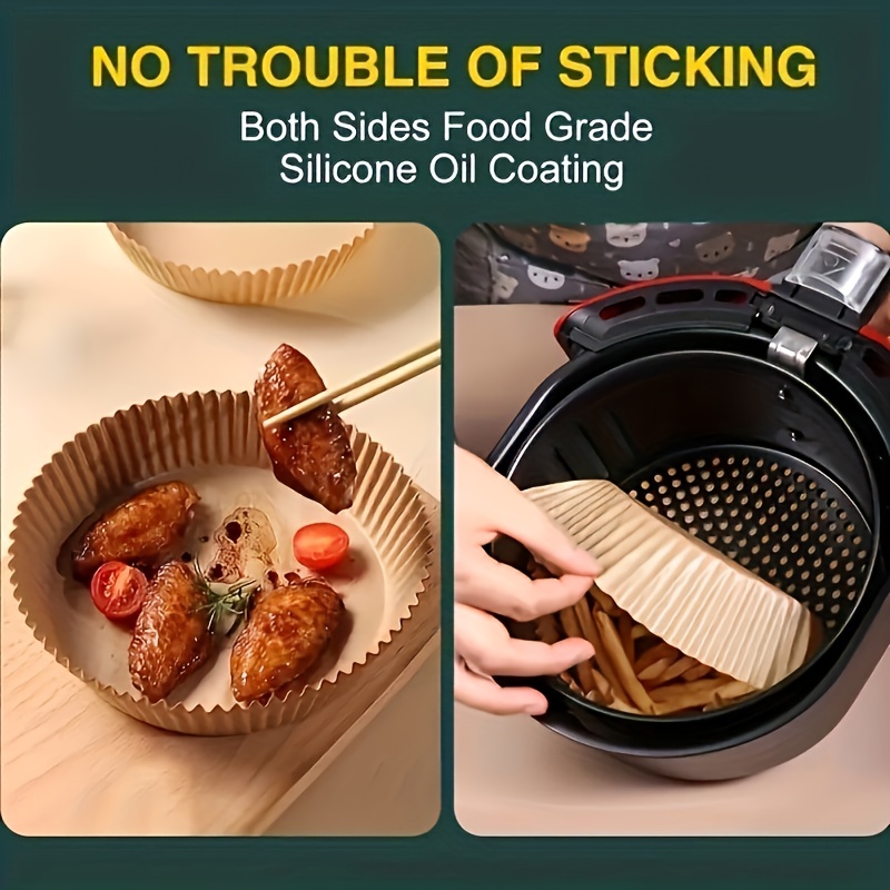 Square Silicone Oil Paper Air Fryer Special Paper Oven - Temu