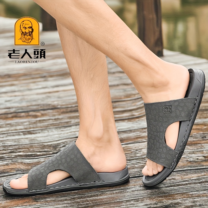 Laorentou Men's Lightweight Slip On Sandals - Spring & Summer