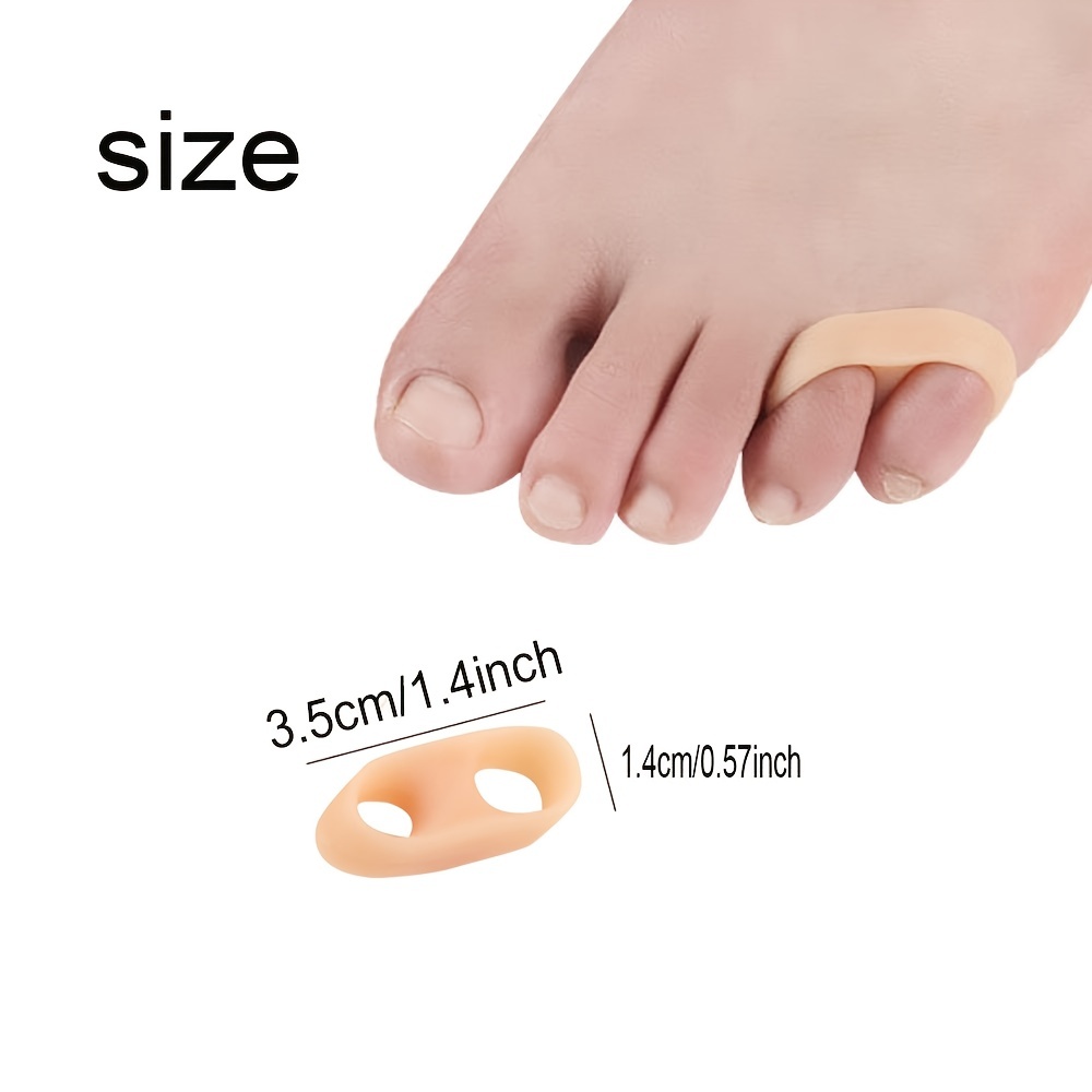Pinky Gel Toe Separators, Silicone Toe Spacers, Small Toe Protector  Spreader, Cushions For Curled Overlapping Separate Toe Correct