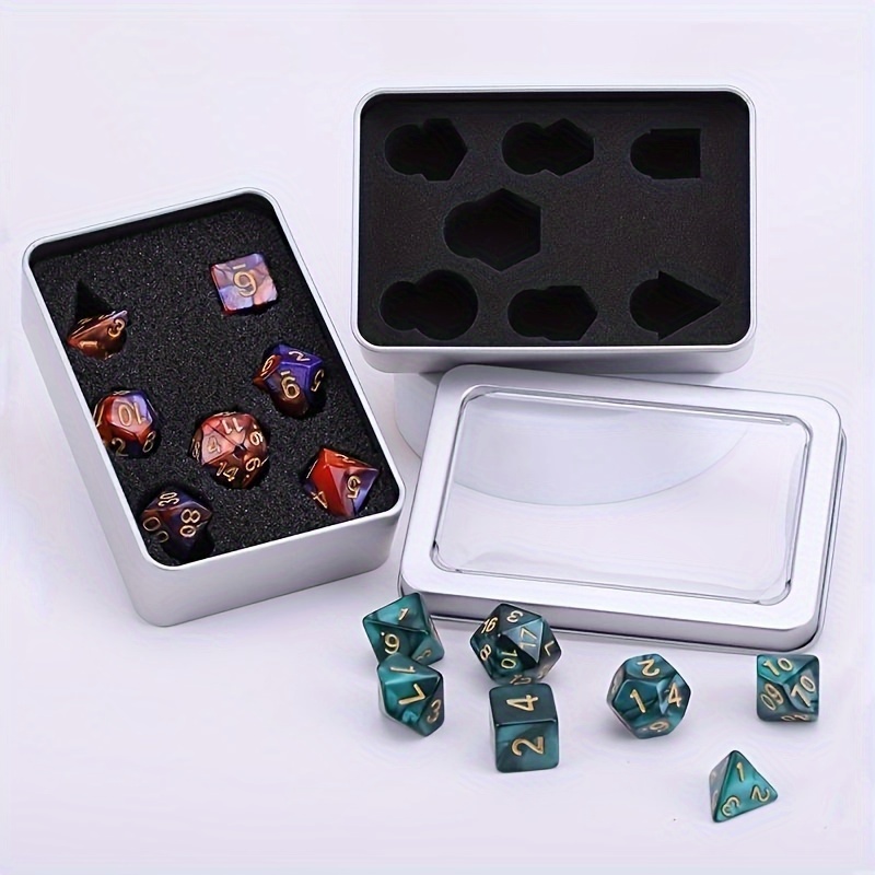 Metal Dice Box for Storing Dices Desktop Game Accessories