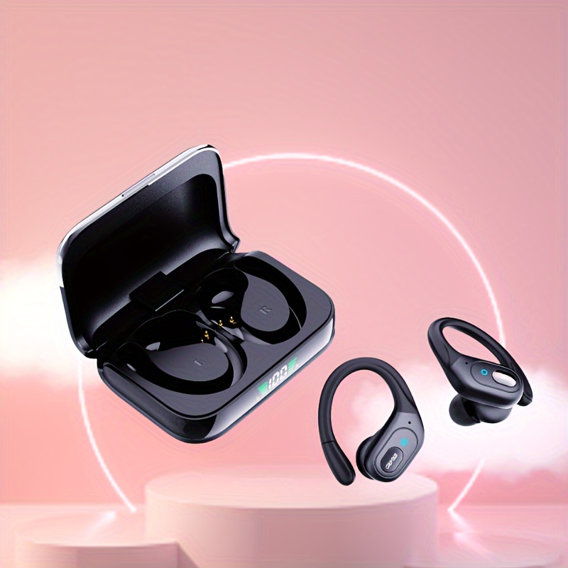 Audífonos inalámbricos BX31, auriculares estéreo over-ear con estuche de  carga, micrófonos, pantalla LED de batería, auriculares inalámbricos  deportiv