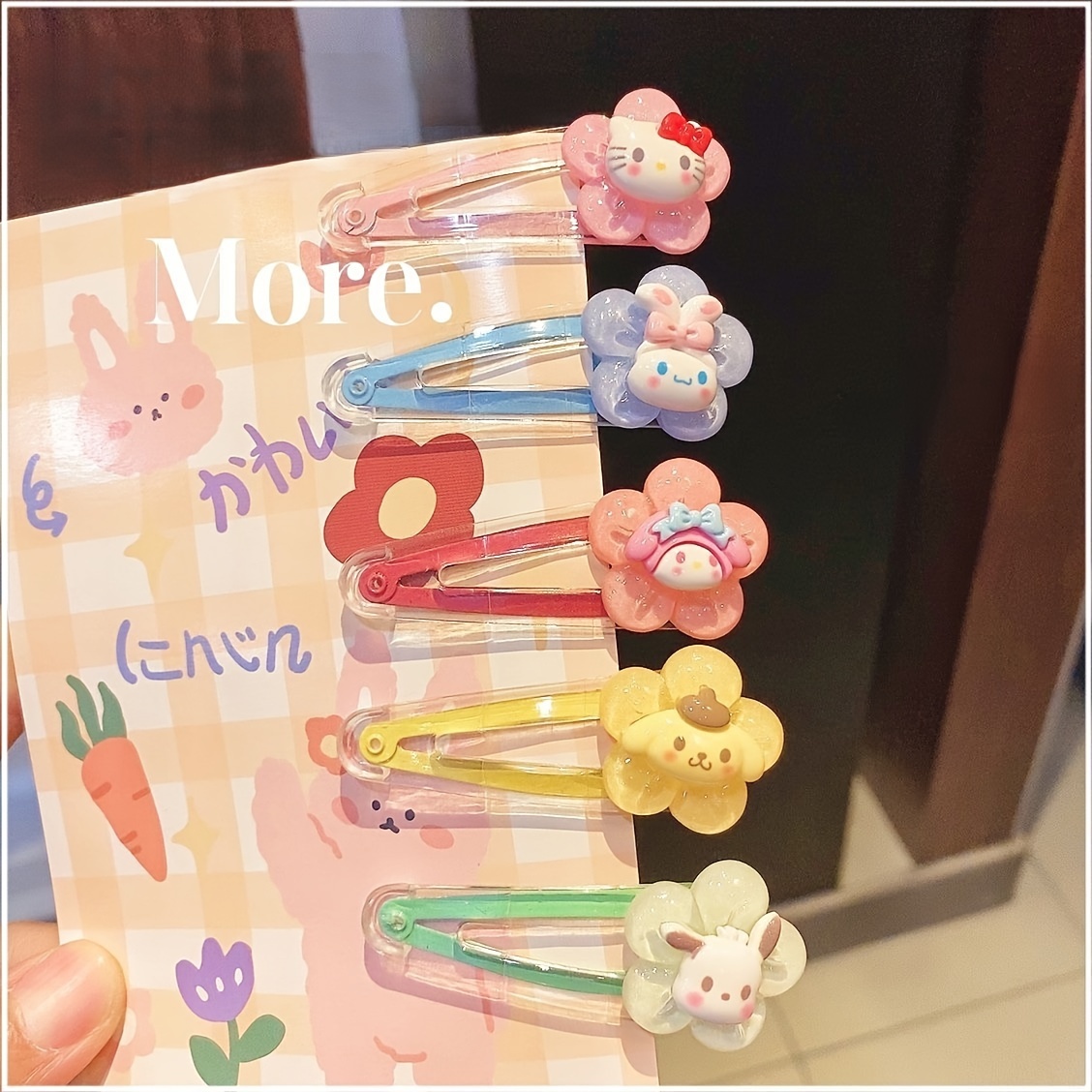 Temu 50pcs Creative Cute Cartoon Hair Clips Set Decorative Hair Accessories Holiday Party Gift for Girls,$5.99,free returns&free ship,42-piece Set [Bag]