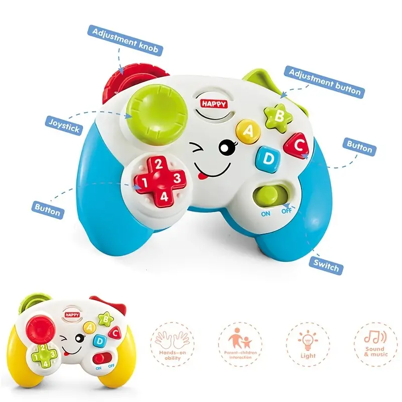 Regalo para niños, juguete de control remoto con manija para bebé con  sonido y música ligera, simulación Juego de simulación Aprendizaje en casa  Jugue