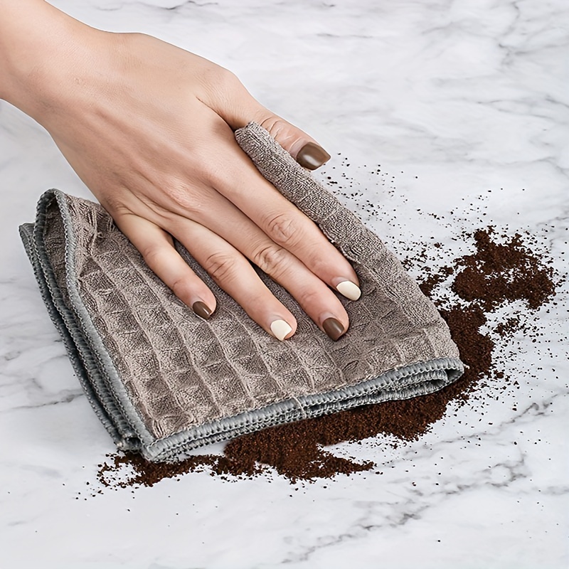 Waffle Square Towel Cleaning Cloth Coffee Bar Absorbent - Temu