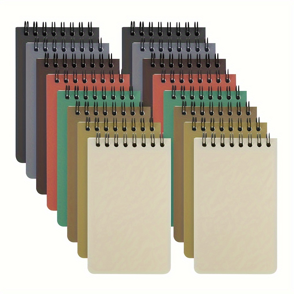 16 Paquetes Cuadernos Bolsillo Mini Libreta Espiral Blocs - Temu Chile