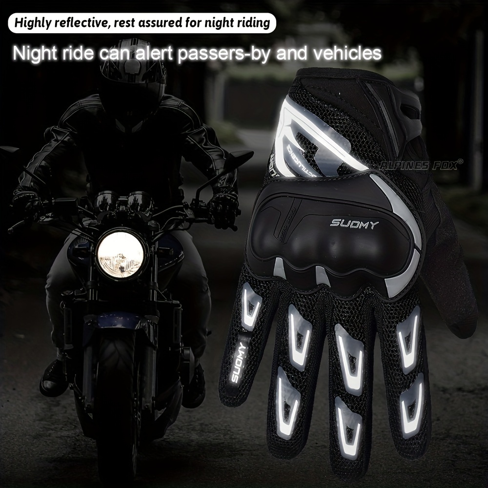 Summer Motorcycle Gloves Men Touch Screen Biker Cycling Moto Protective