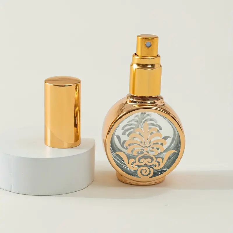 Atomiseur De Parfum Doré De 12 Ml Rechargeable, Mini Vaporisateur