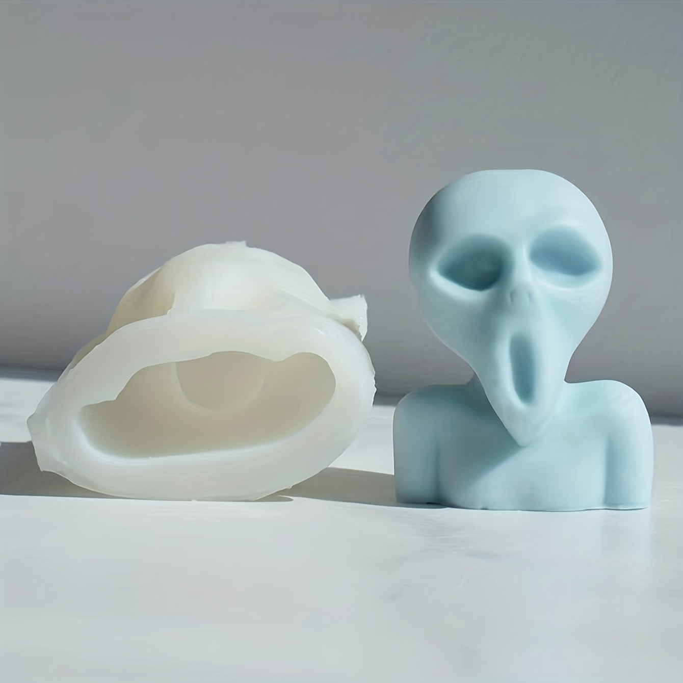 3D Silicone Ghost Candle Mold Gypsum Resin Drop Glue Chocolate