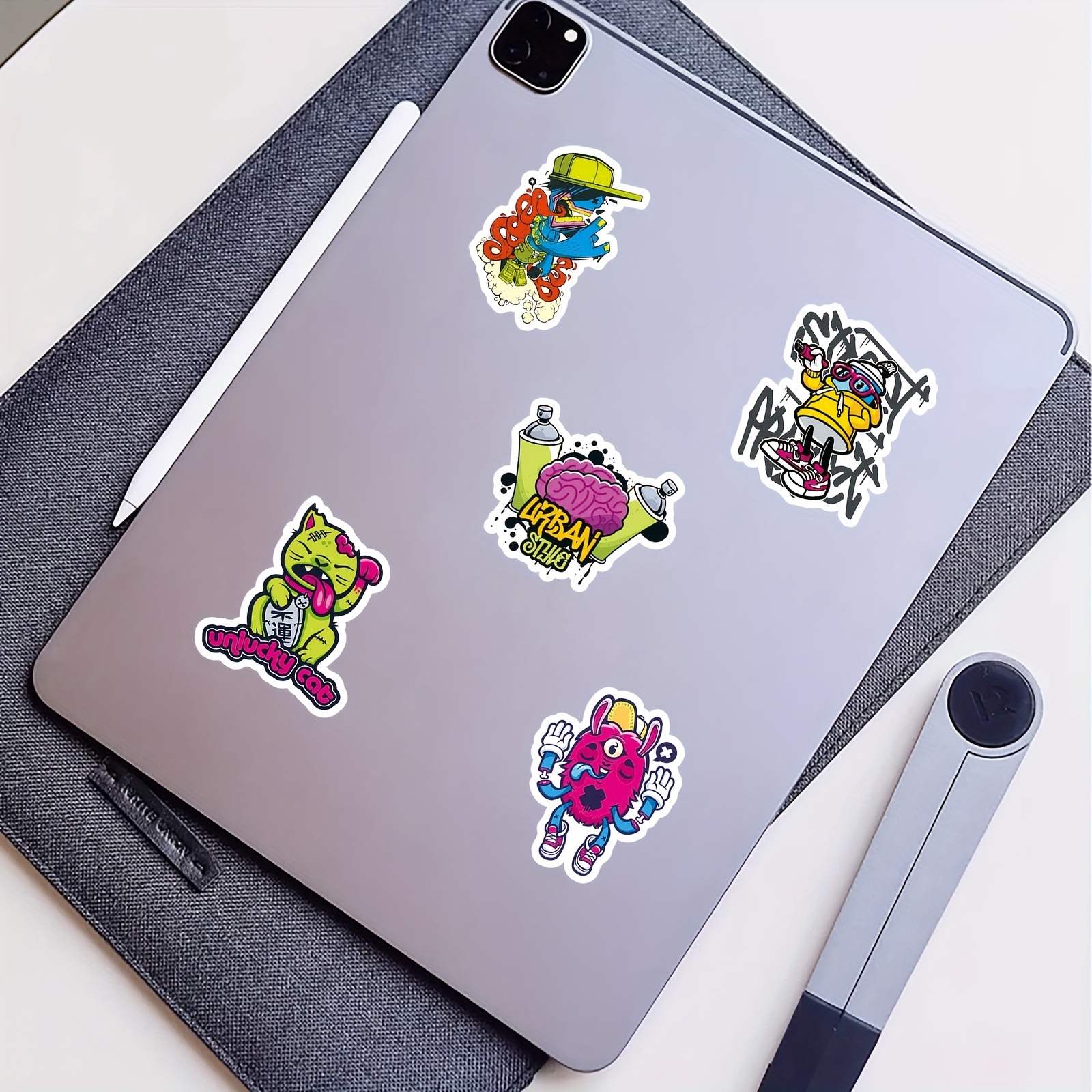 Dropship 50 Pieces Of Graffiti Creative Personality Trend DIY Stickers  Waterproof Suitcase Skateboard Computer Tablet Cartoon Decoration Stickers  Gift For Birthday Girlfriend to Sell Online at a Lower Price