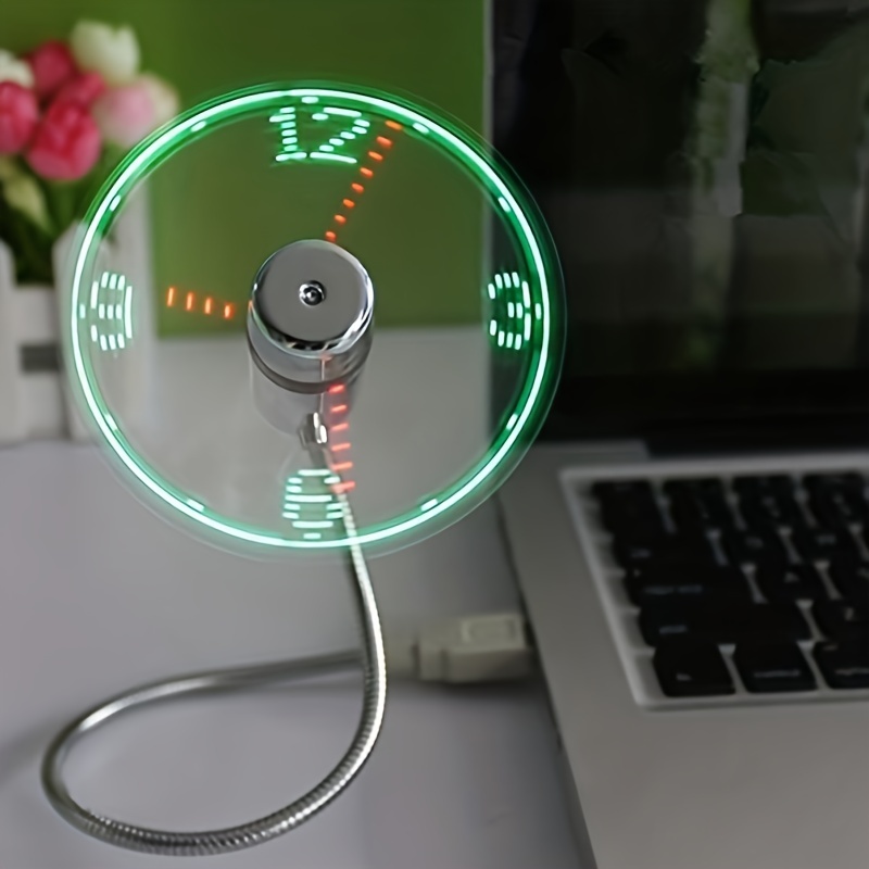 1 Unidad Ventilador Port til Usb Reloj Led Funci n Temu Mexico