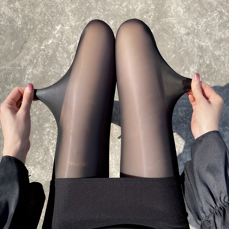 8D Women's Shaping Socks Oil Socks Shiny Silk Stockings Pantyhose Dance  Tights