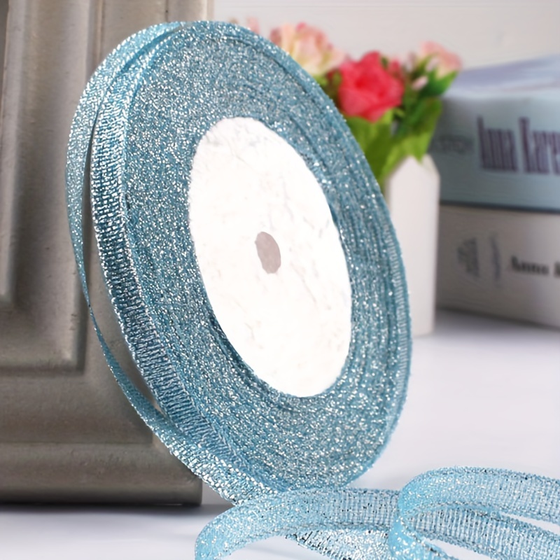 24 Yards Glitter Metallic Ribbon Sparkly Fabric Ribbon - Temu