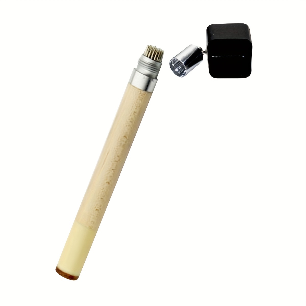 

Billiard Cue With Wooden Tip And Rubber Grip (not Included Chalk)