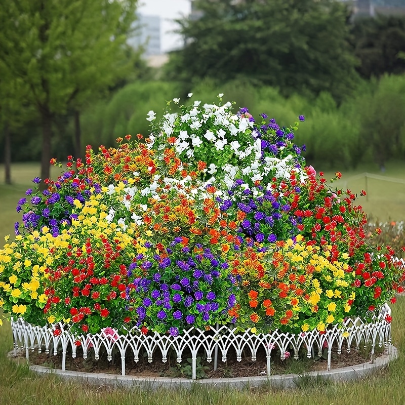 8 Paquetes Plantas Colgantes Artificiales Flores - Temu