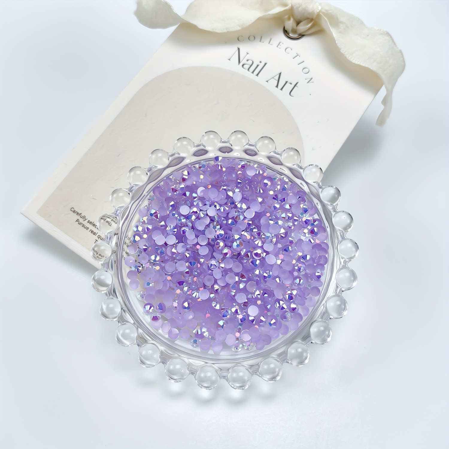 30200Pcs Purple Rhinestones Flatback with b-7000 Glue for Crafts Clothing  Shoes, ab Velet Flat Back Jelly Transparent Resin Gems for Clothes Tumblers
