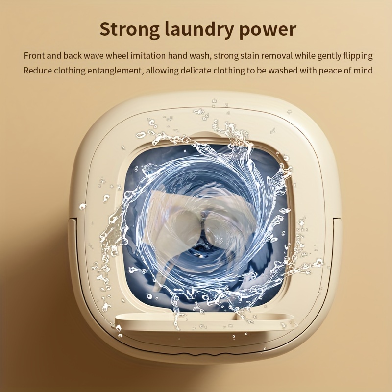 Mini lavadora portátil de 9 litros, 7.6 libras, lavadora plegable con  secadora de centrifugado, lavadora secadora portátil, perfecta para ropa