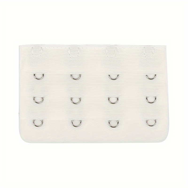 6pcs Women Ladies Soft Comfortable Back Bra 2 Hooks / 3 Hooks / 4 Hooks  Band Extension Strap Extender, White/Black/Khaki