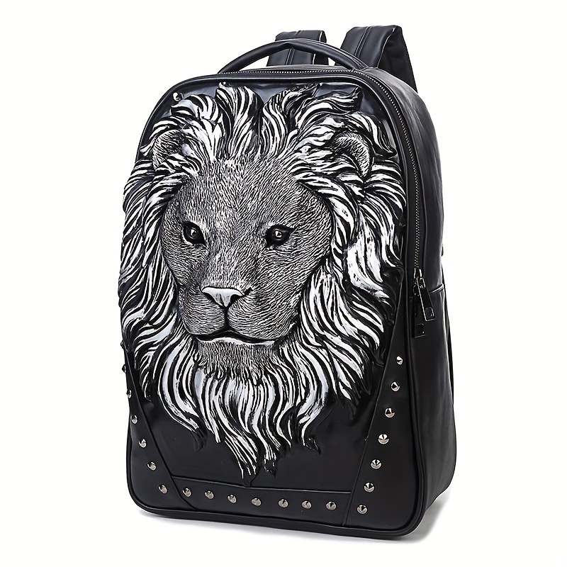 Cool Boy Tiger Head Leopard Print Lunch Bag Insulated Lunch - Temu