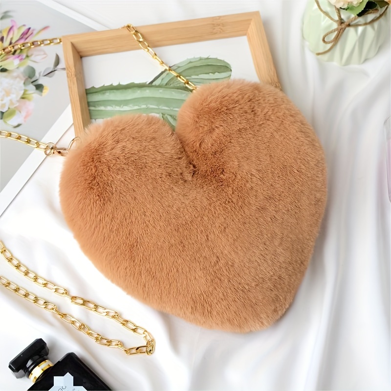 Cute Heart Shaped Crossbody Bag, Kawaii Casual Waterproof Shoulder