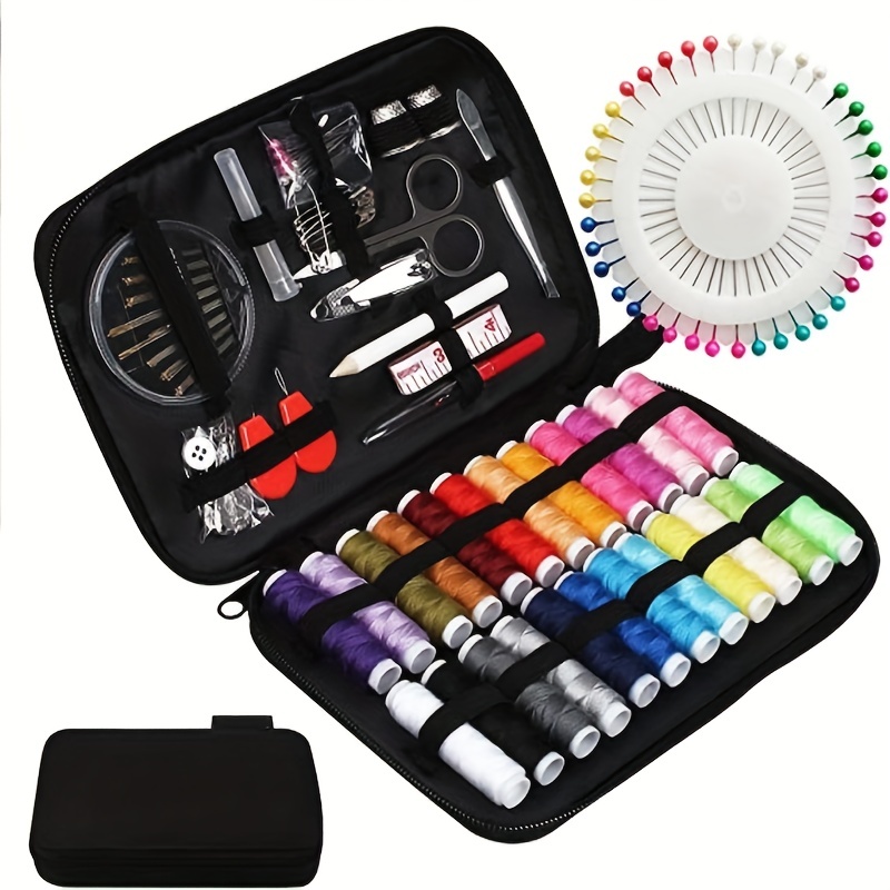 Sewing Kit With 100 Sewing Supplies And Accessories 24 Color Threads Needle  And Thread Kit Products For Small Fixes Basic Mini Travel Sewing Kit For  Emergency Repairs