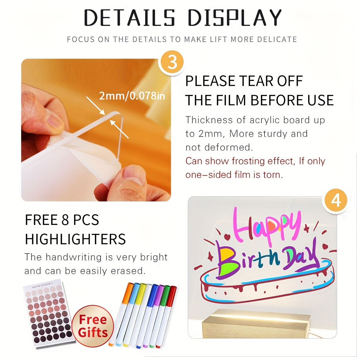 Brighten Day A Usb powered Led Lamp Photo Display Planner - Temu