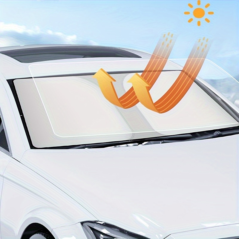 Car Sun Shield Car Front Window Shield Folding Sun Shield - Temu