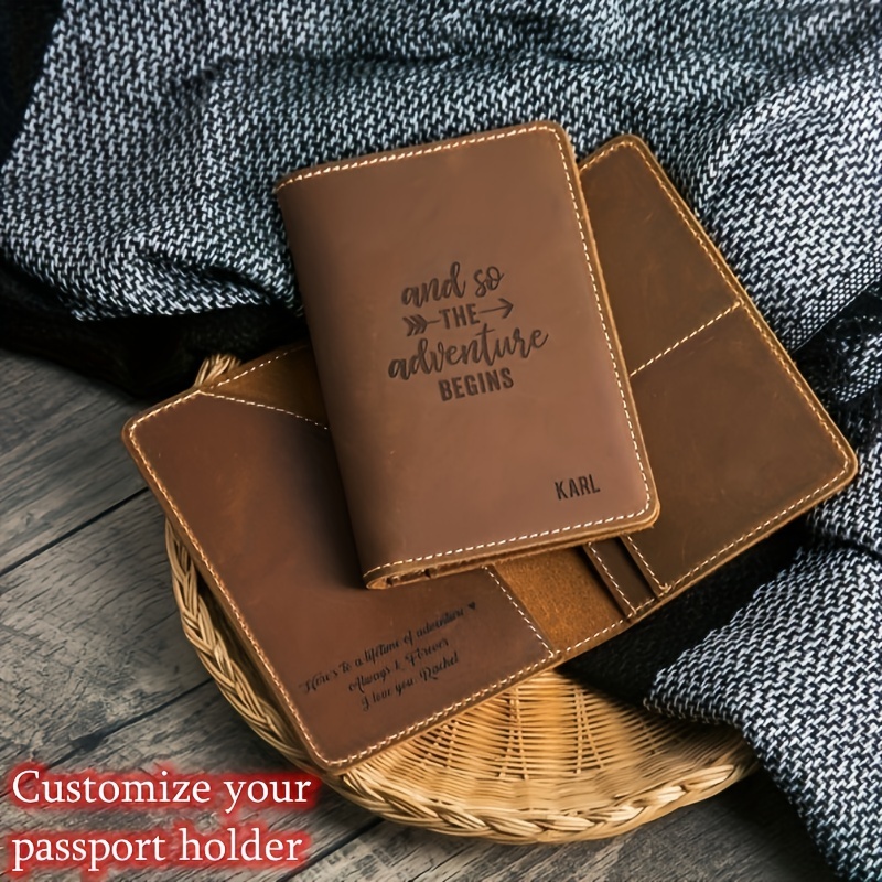 Personalized Leather Travel Wallet Organizer Travel Wallet 