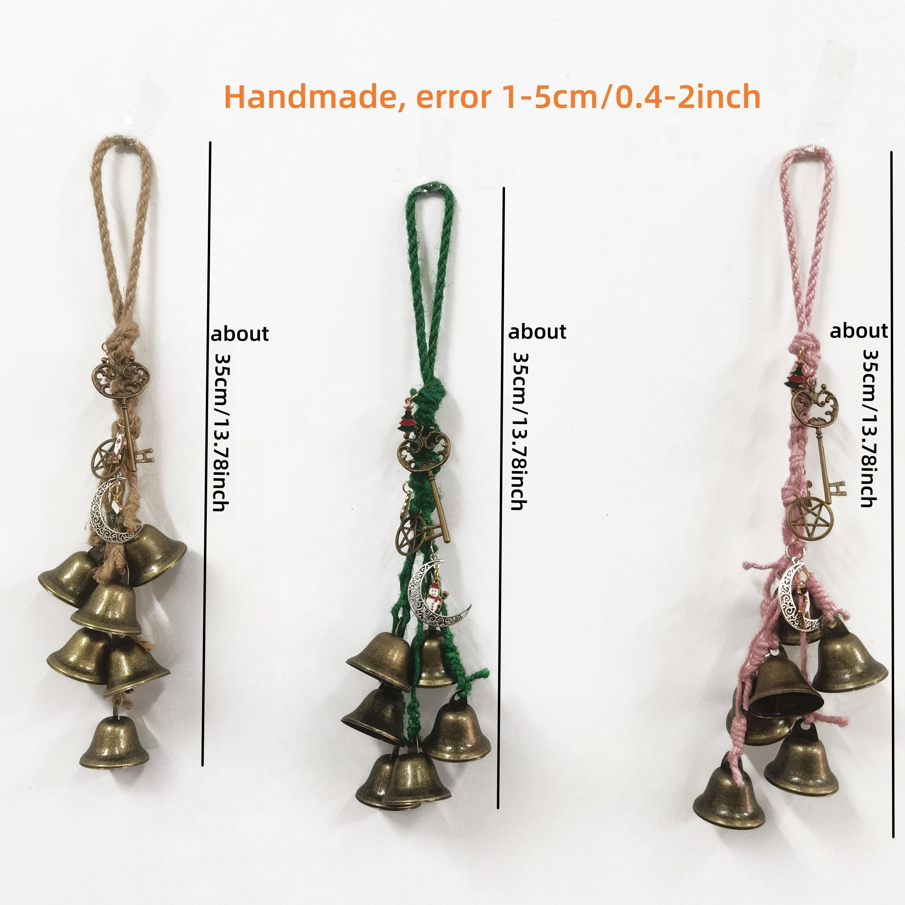 1pc, Witch Bells Protection Door Hangers Witch Wind Chimes Wreath Handmade  Hanging Witch Bells Wiccan Magic Wind Chimes for Home Door