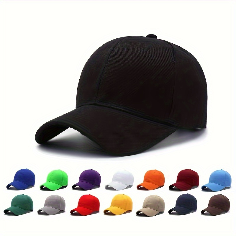 

Solid Color Baseball Cap For Men And Women, Outdoor Sun Hat For Fishing Mountaineering
