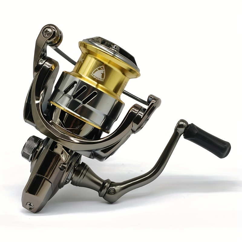 Fishing Reel with Fishing Line, Spinning Wheel Right Left Interchangeable  Fish Wheels Full Metal Fishing Reel