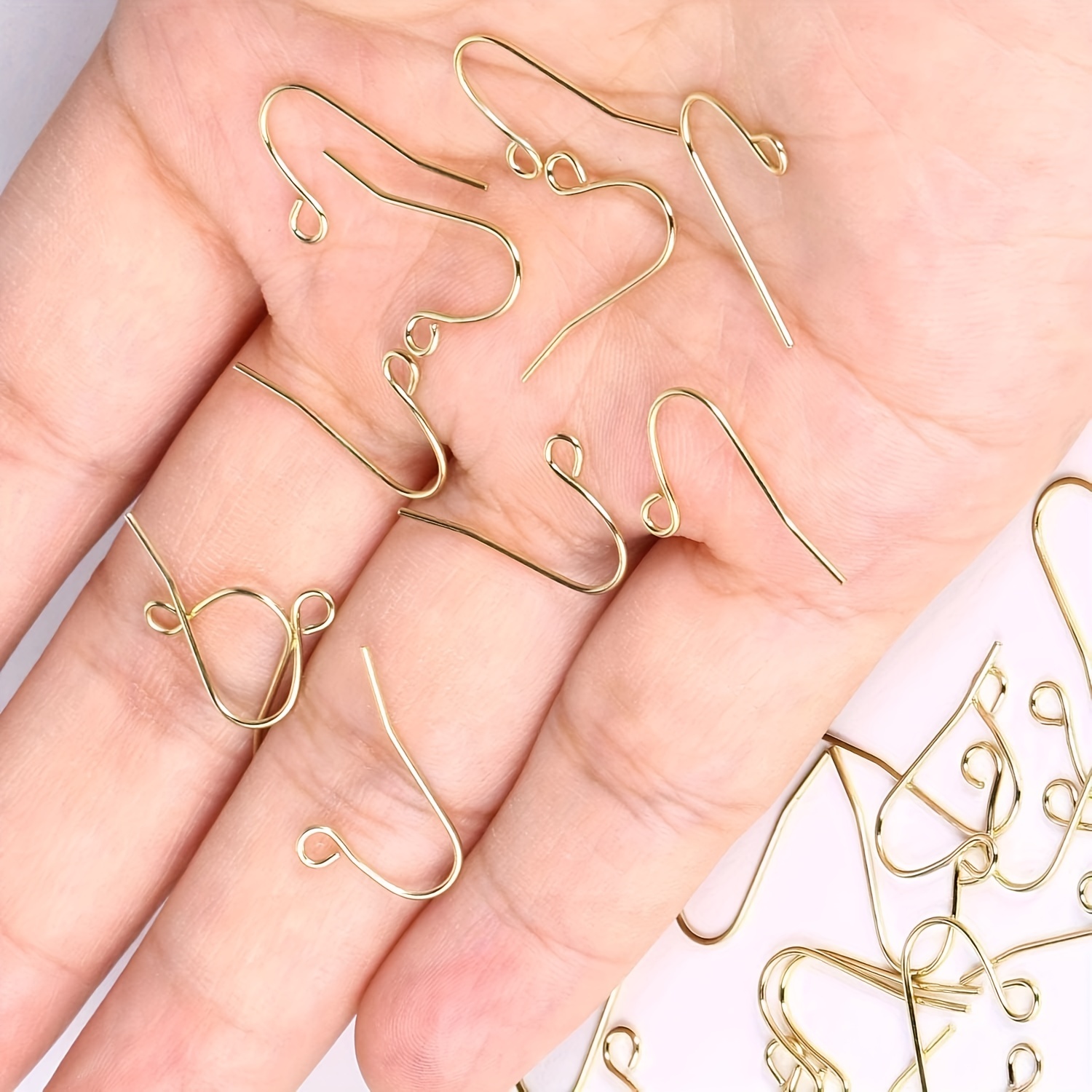Silvery Golden Earring Hooks Jewelry Making Hypoallergenic - Temu Canada