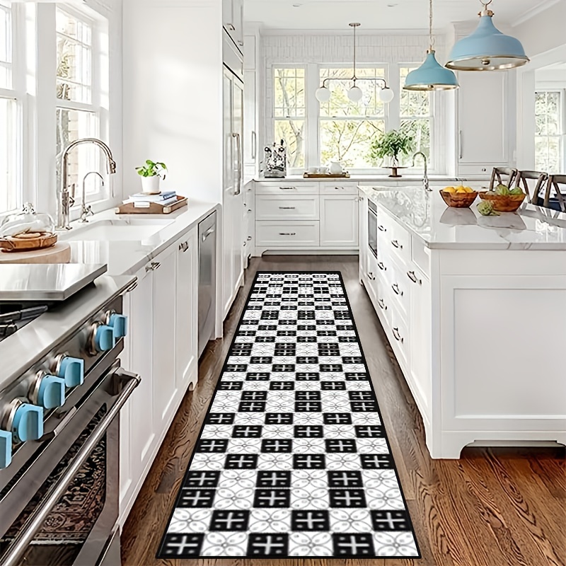 Modern Minimalist Strip Floor Mat Nordic Style Extra long Corridor Carpet