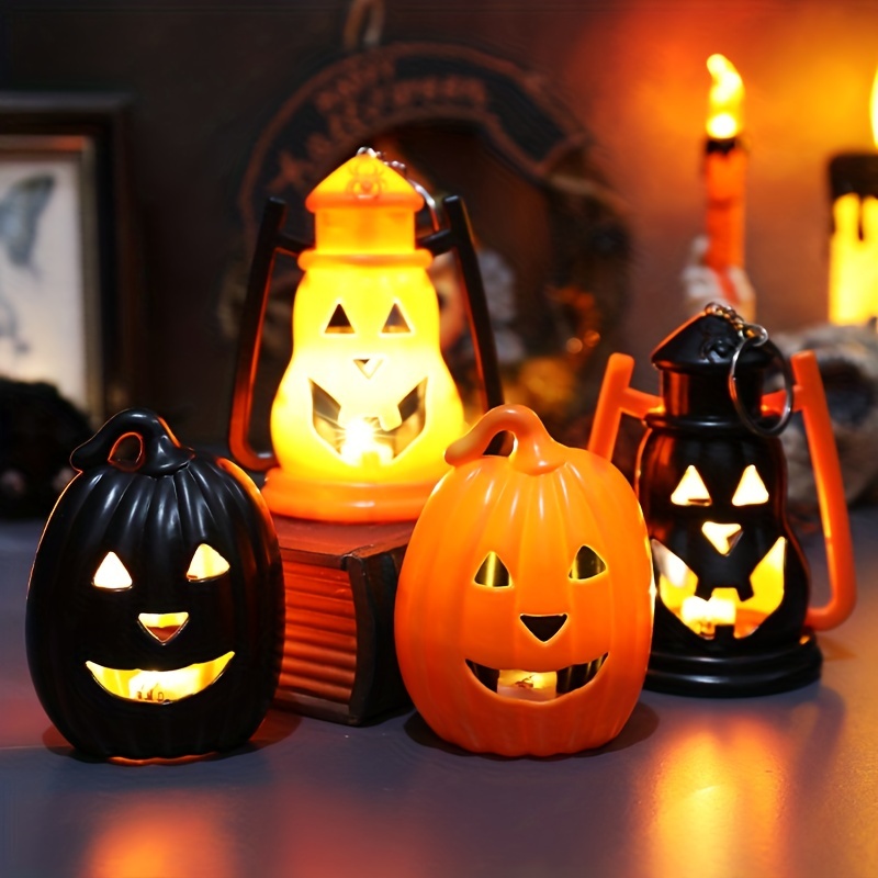Vintage Led Halloween Candle Lantern Halloween Lantern Mini - Temu