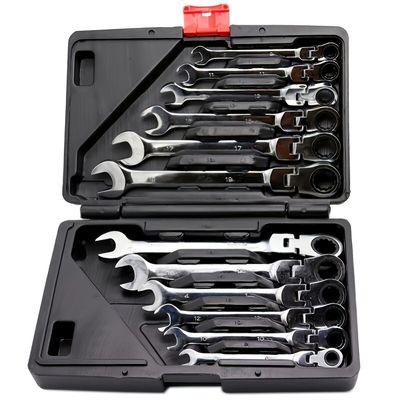 12pcs 6pcs dual use ratchet head quick wrench set hardware tools 72 teeth wholesale 180 degree rotation engraved with chrome vanadium and without are normal the material is no difference