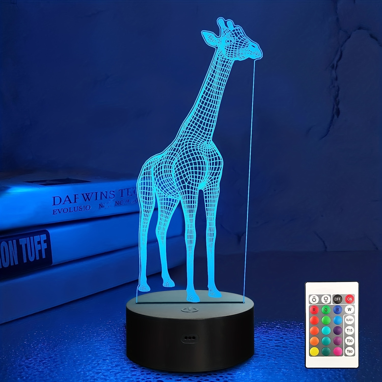 Giraffe 3d Illusion Led Table Animals Lamp Decor Room Night Light With  Greeting Card 16 Colors Remote Bedroom Decorations Toy Mother's Day Gifts  Birthday Gifts Temu