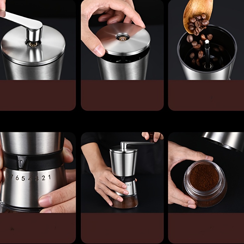 Manual Coffee Bean Grinder Instant Grinding Hand Shake - Temu