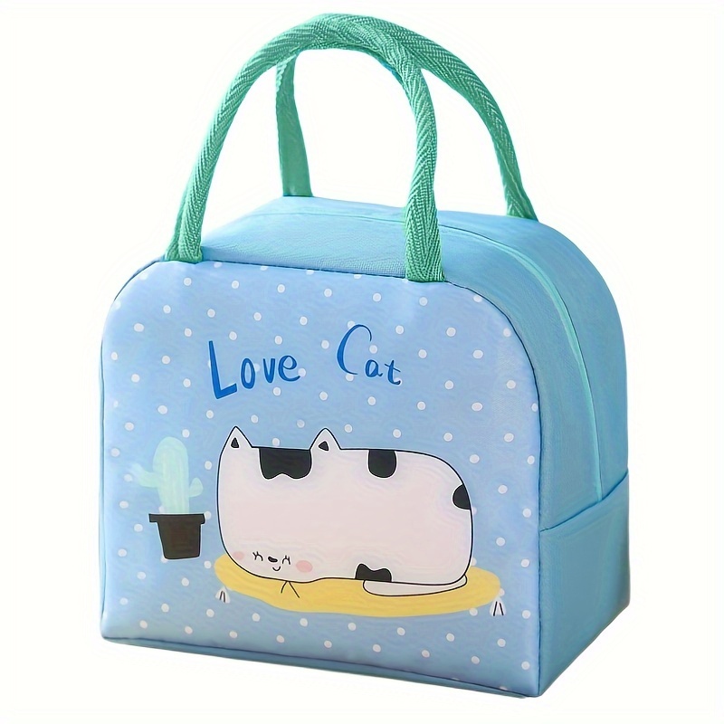 Cartoon Thickened Lunch Bag, Handle Design Lunch Box Bag, Bento Bag - Temu