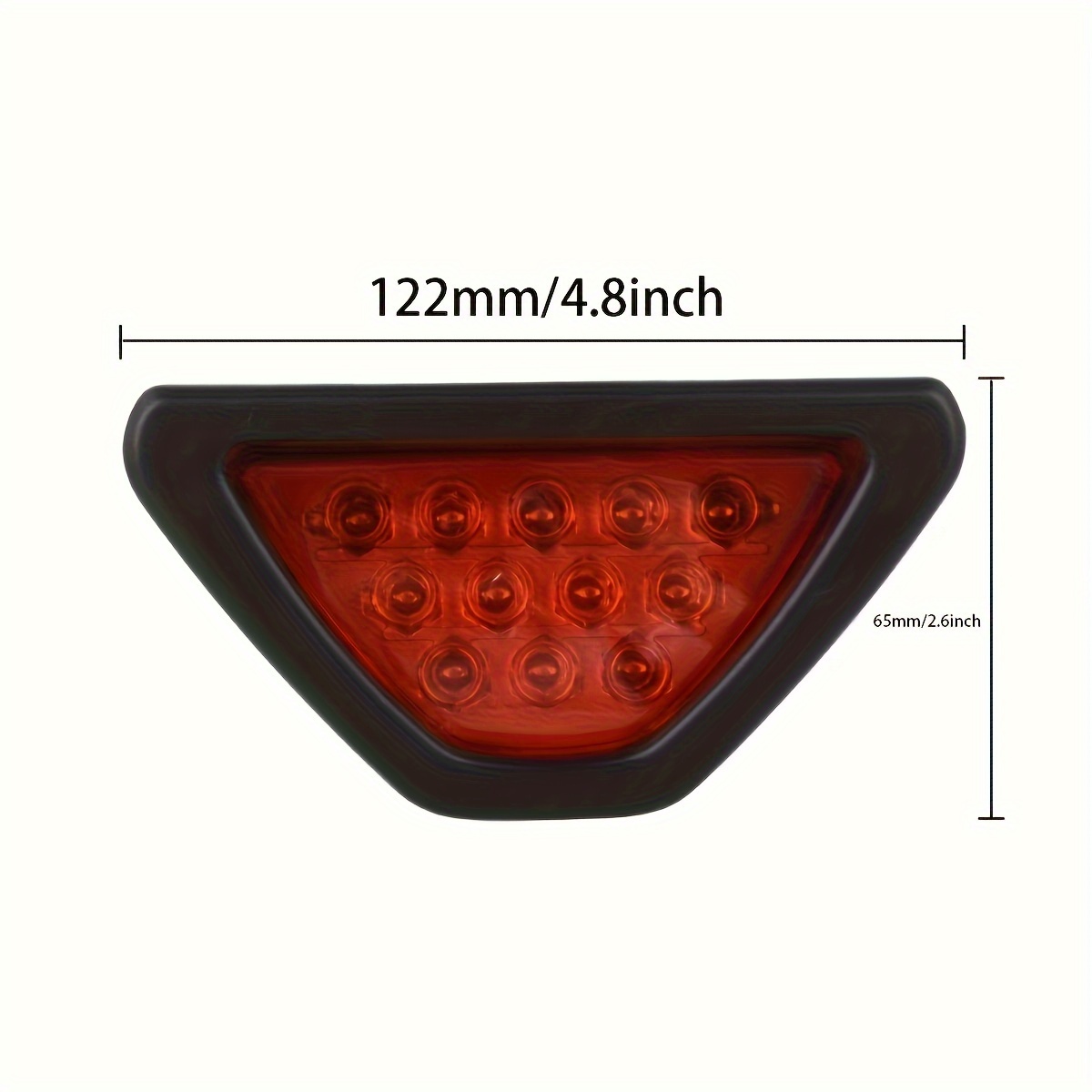 Feu Arrière De Voiture 12 V, Feux Triangulaires LED, Feu Triangulaire De  Voiture, Feu Stop Arrière, Feu Stop Rouge Triangulaire Universel, Feu  Antibrouillard Arrière - Temu France