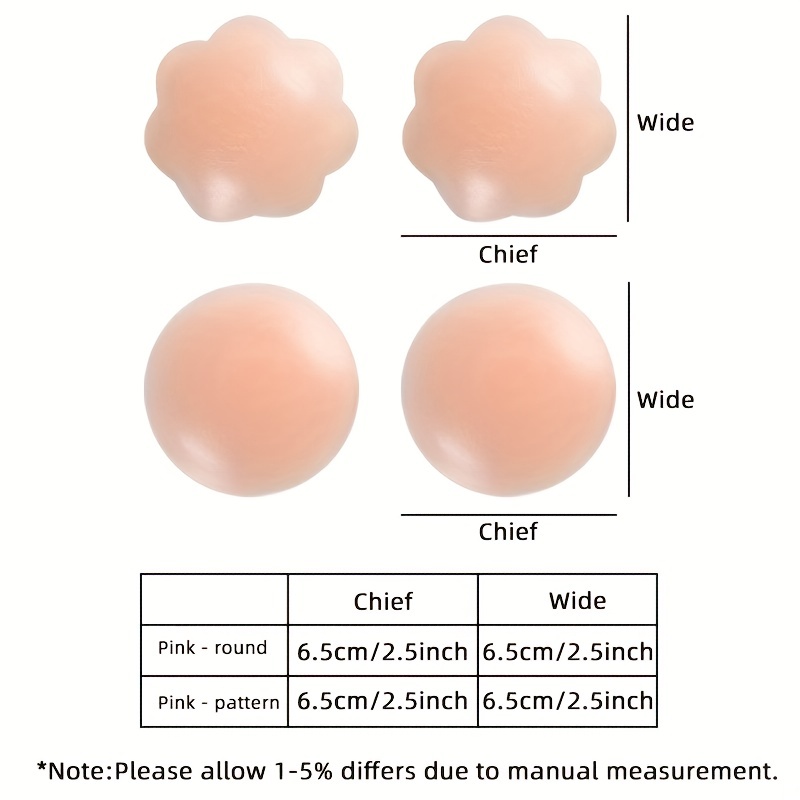 Shop OTHER Circular Reusable Adhesive Silicone Nipple Cover Breast Pads
