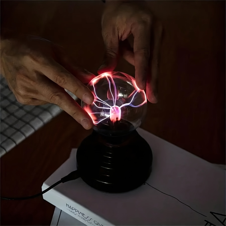 Bola de plasma Globo lámpara eléctrica USB - Bola de electricidad estática  Tesla con rayo