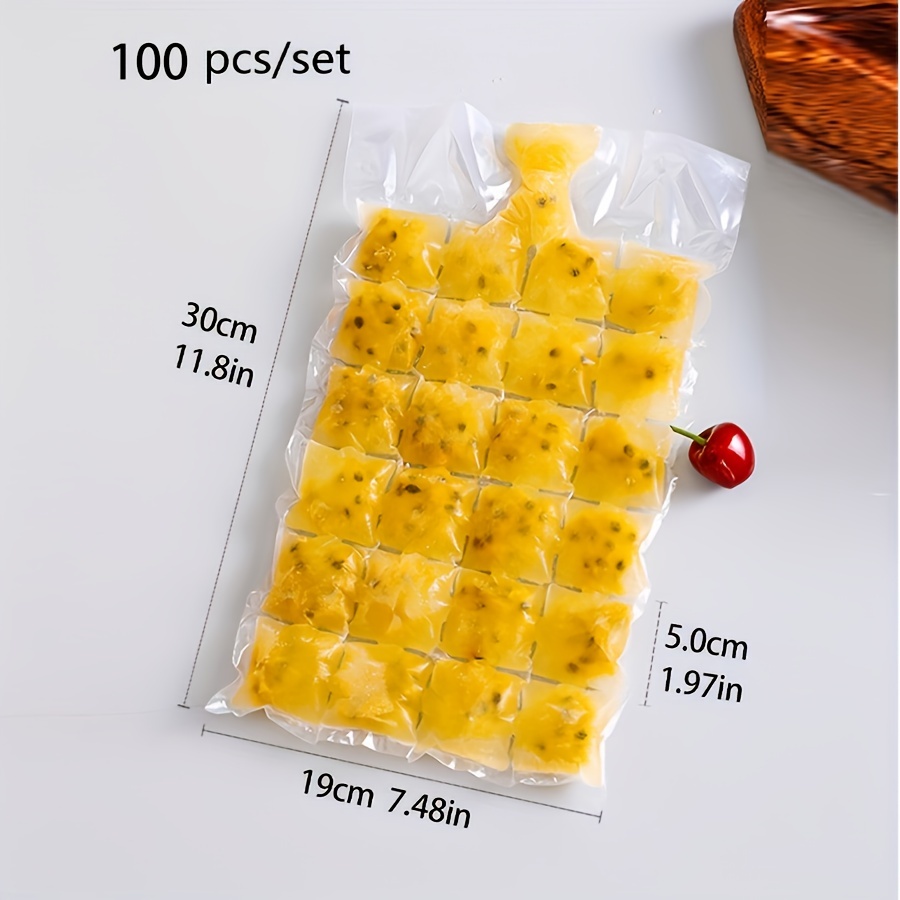 10-100Pcs Ice Mold Bags Disposable Ice-Making Bags Freezing Maker Ice Cube  Bag Self-Seal Ice-making For Summer DIY Drinking