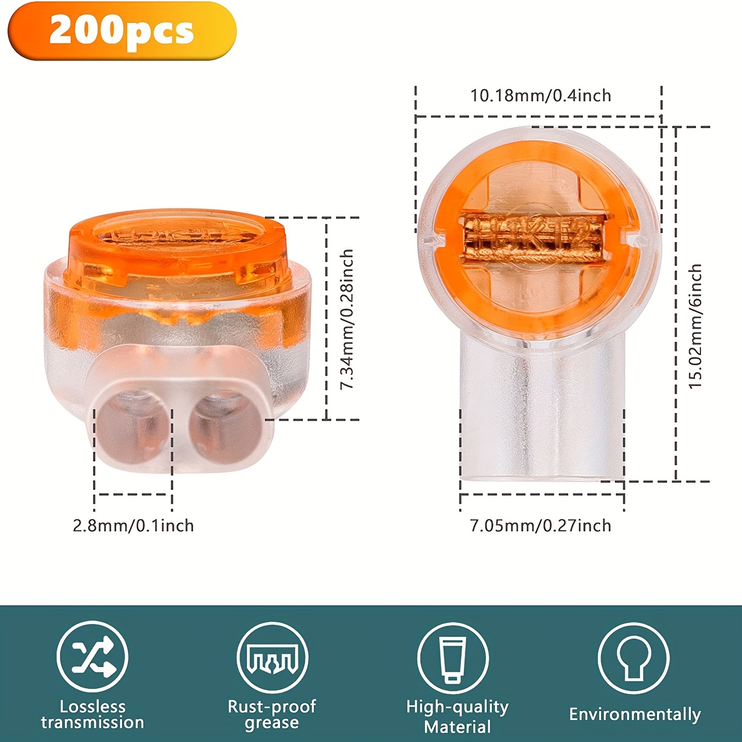 100 Uds K1 K2 K3 Conector Empalme Cable Rj45 Rj11 Cableado Ethernet Cable  Teléfono Uy2 Terminal Cable Red - Industrial Comercial - Temu Chile