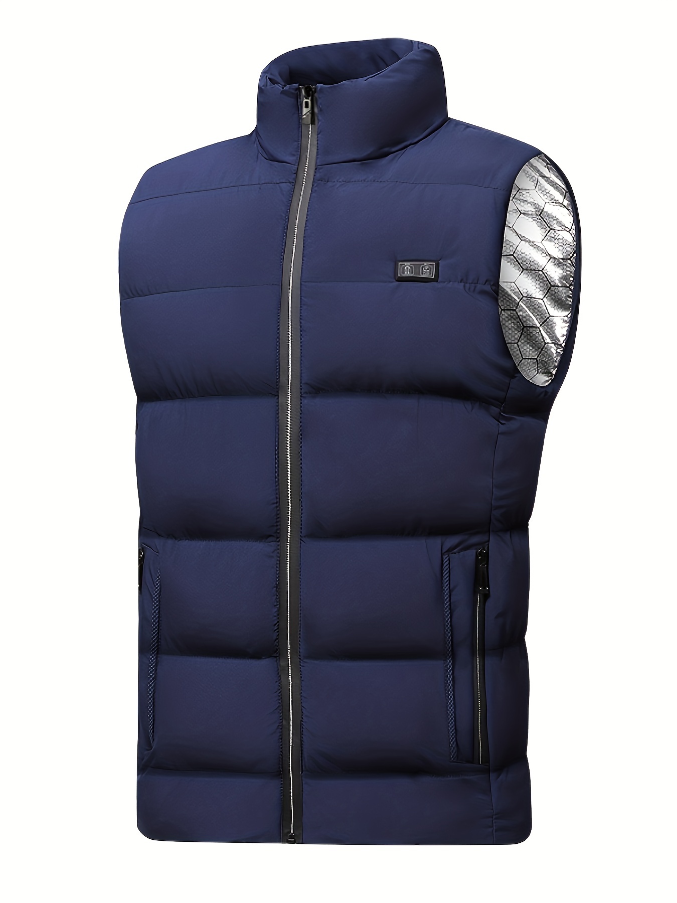 Blue 2XL Chaleco calefactable para mujer con 4 zonas calefactoras, chaqueta  calefactora para el cuello con carga USB YONGSHENG 8390611848651